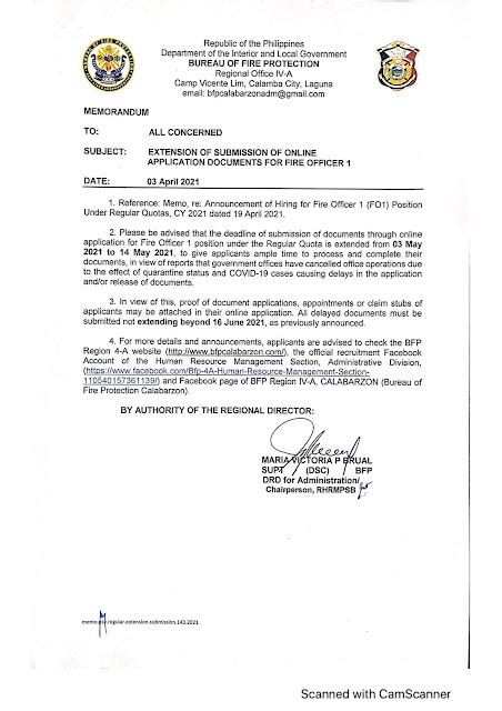 APPLY NOW! BFP CALABARZON (Region 4A) is still .